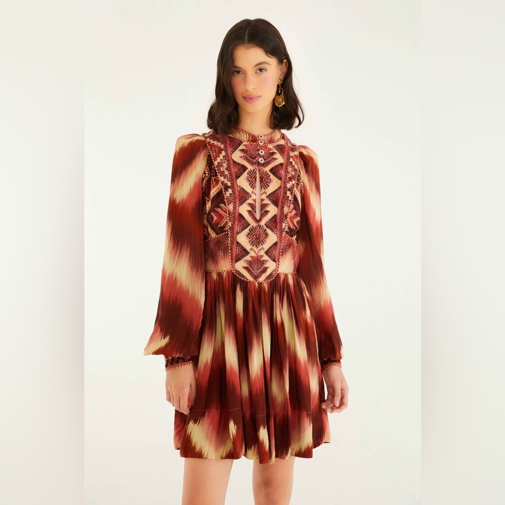 Farm Rio: Red Amanda Stripes Tapestry
Quilted Mini Dress